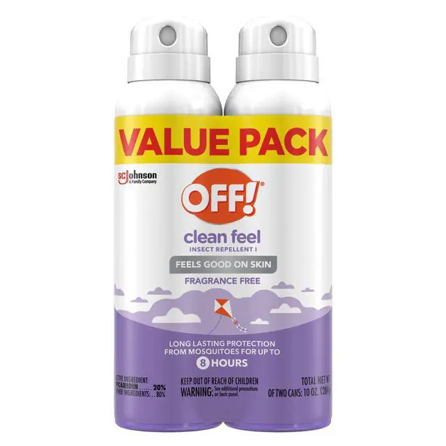 Alt view image 7 of 7 - Clean Feel Insect Repellent Aerosol with 20% Picaridin - Long-Lasting DEET-Free Protection from Mosquitoes, Fragrance-Free Pest Control For Ticks & Flies, Camping, Bug Spray - 5 oz (Pack of 2)