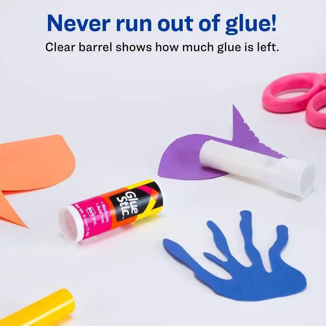 Alt view image 2 of 7 - Glue Stick White, Washable, 0.26 oz. Permanent Glue Stic, 3pk (00164)