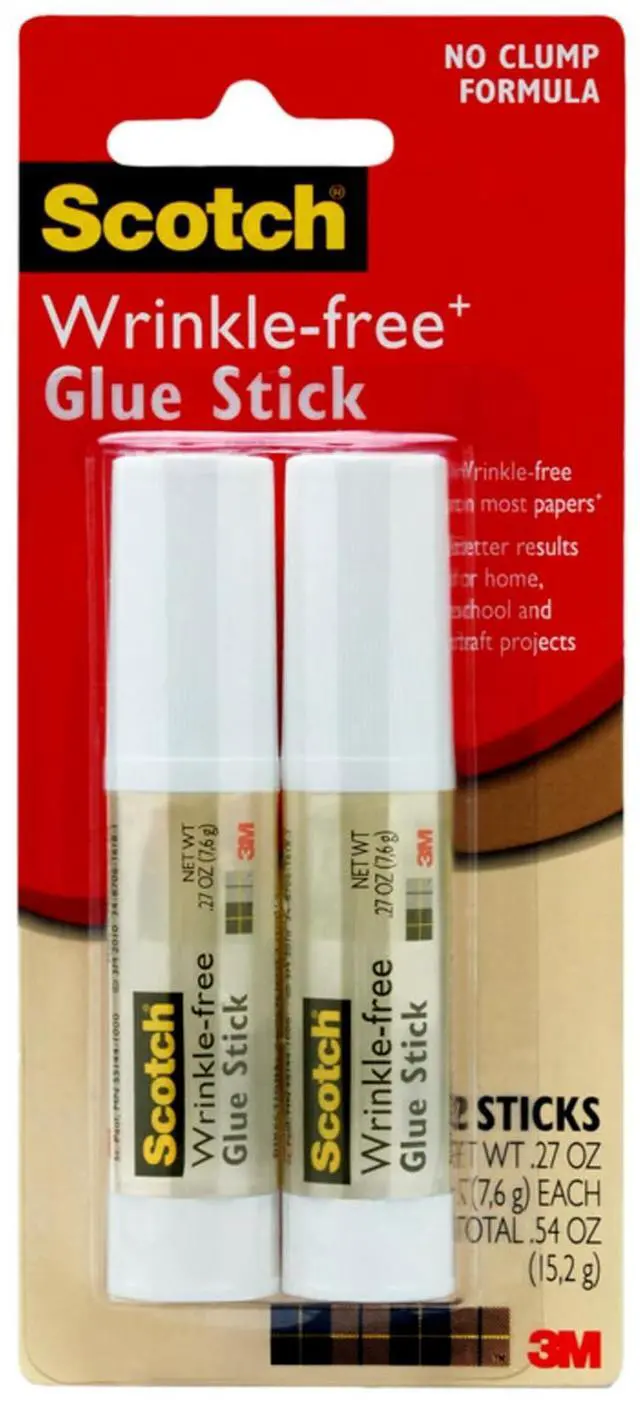 Main image of Wrinkle-Free Glue Sticks, 2 Pack, .27 oz Each