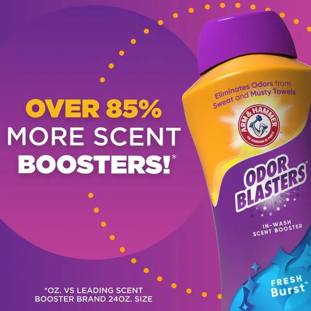 Alt view image 4 of 7 - Odor Blasters In-Wash Scent Booster, Laundry Scent Booster Fresh Burst Scent, 45 Oz