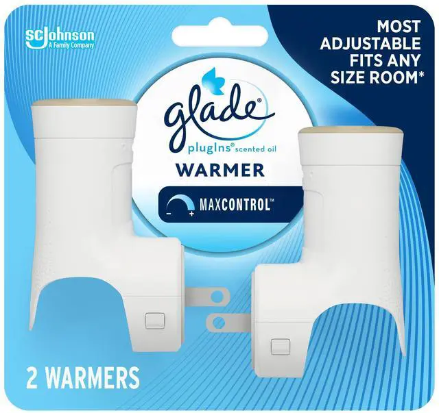 Main image of PlugIns Air Freshener Warmer, Scented and Essential Oils for Home and Bathroom, Up to 70 Days on Low Setting, 2 Count