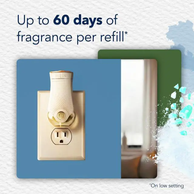 Alt view image 2 of 6 - PlugIns Refills Air Freshener, Sea Mist & Cypress, Scented and Essential Oils for Home and Bathroom, 0.67 Fl Oz, 2 Count
