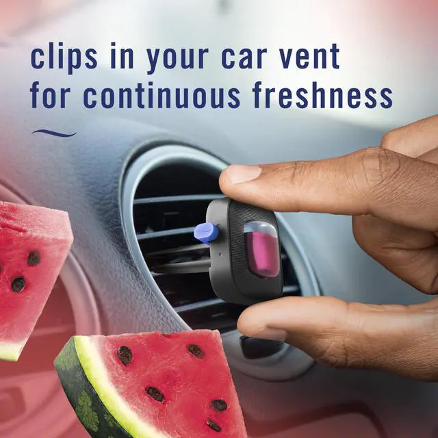Alt view image 5 of 7 - Car Air Freshener Vent Clip Sweet Watermelon Vine Scent, 2 Count, .13 oz Total