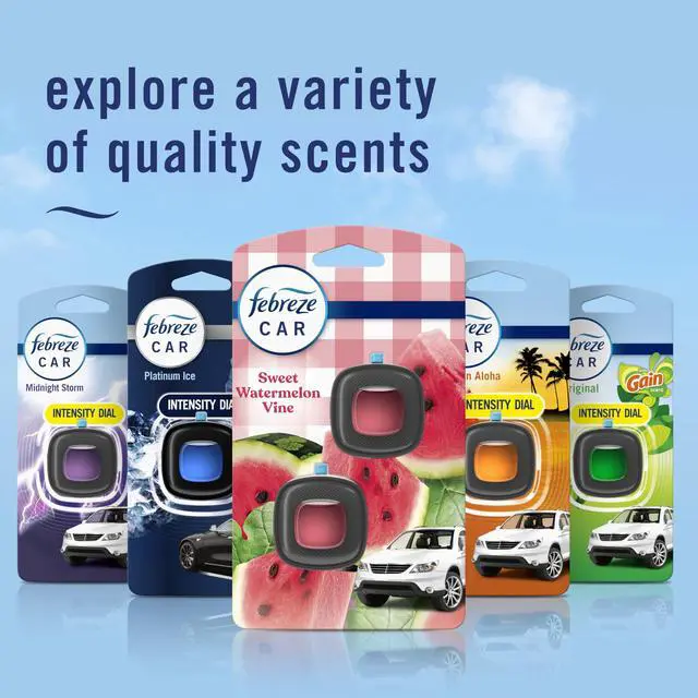 Alt view image 7 of 7 - Car Air Freshener Vent Clip Sweet Watermelon Vine Scent, 2 Count, .13 oz Total