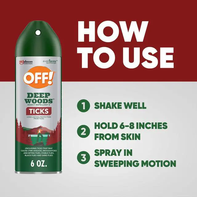 Alt view image 6 of 7 - Deep Woods Insect Repellent Aerosol, Bug Spray with Long Lasting Protection from Ticks and Listed Bugs, 6 Ounce (Pack of 1)