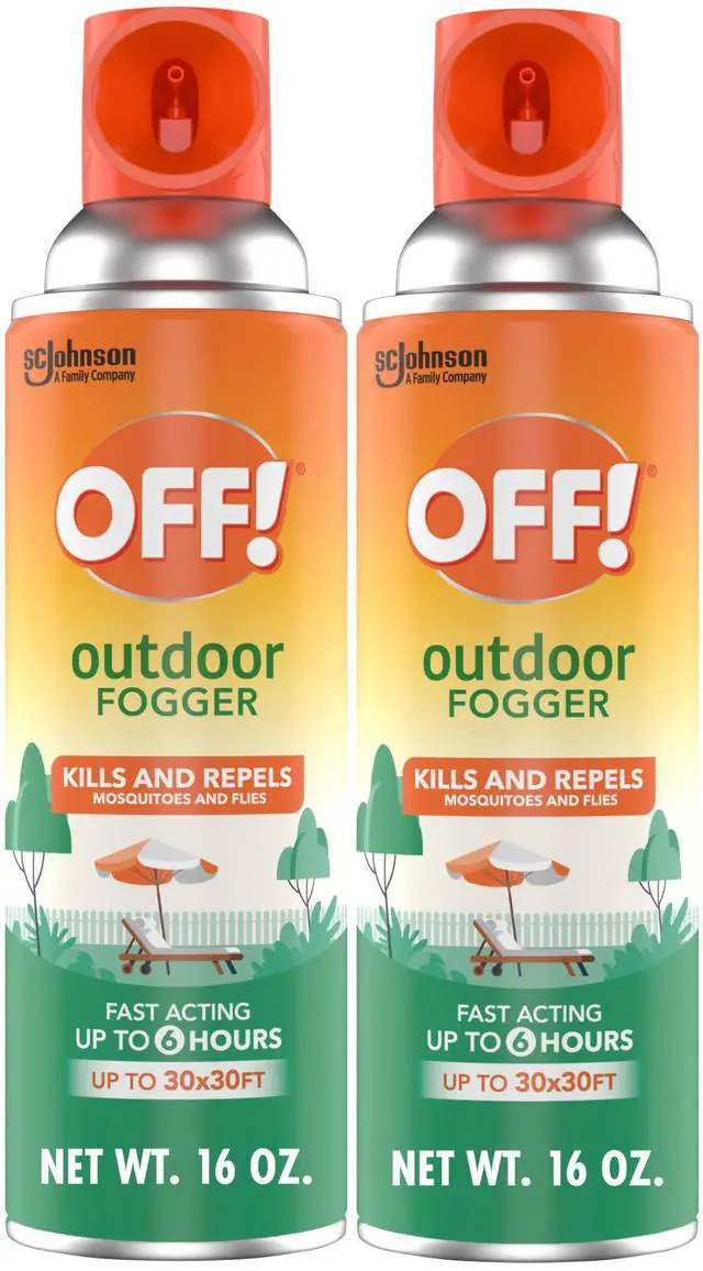 Main image of Outdoor Insect & Mosquito Repellent Fogger, Backyard Pretreat, Kills & Repels Insects in an up to 900 sq, ft, Area, 16 oz (Pack of 2)