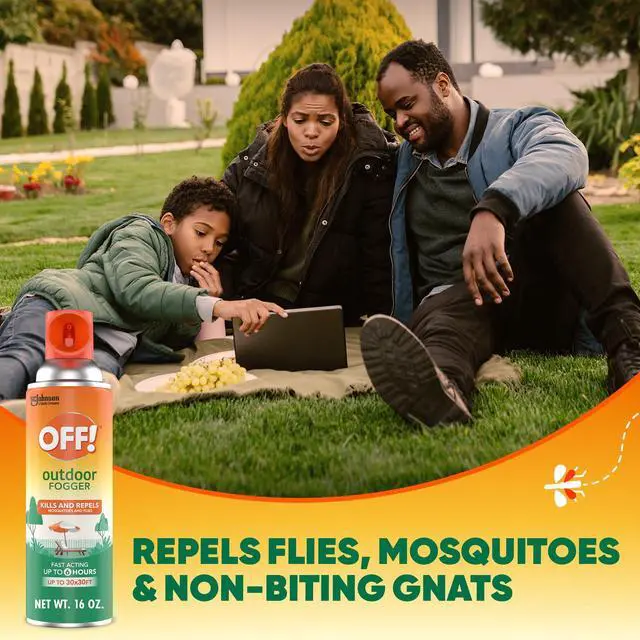 Alt view image 2 of 7 - Outdoor Insect & Mosquito Repellent Fogger, Backyard Pretreat, Kills & Repels Insects in an up to 900 sq, ft, Area, 16 oz (Pack of 2)