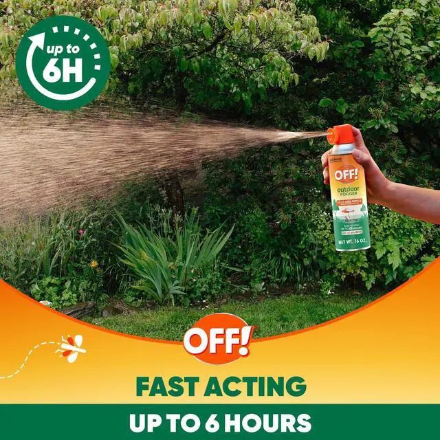 Alt view image 3 of 7 - Outdoor Insect & Mosquito Repellent Fogger, Backyard Pretreat, Kills & Repels Insects in an up to 900 sq, ft, Area, 16 oz (Pack of 2)