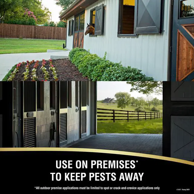 Alt view image 5 of 7 - UltraShield EX 32oz Sprayer Insecticide, Kills & Repels Flies, Mosquitoes, Ticks, Fleas, Lice, Use on Horses, Dogs, Premises