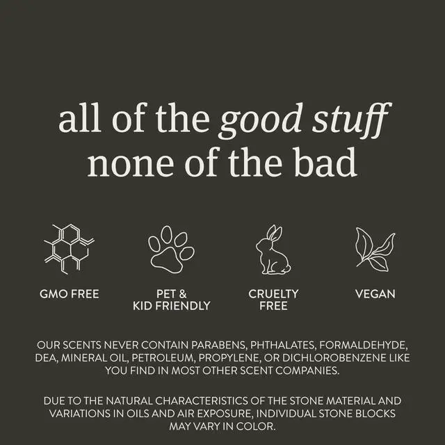 Alt view image 6 of 6 - Car Air Freshener - Stone Air Freshener Car Odor Eliminator - Long Lasting Scent - Auto Accessories - Metal Clip - Essential Oils - Clean Ingredients - Cabana Scent Starter Kit