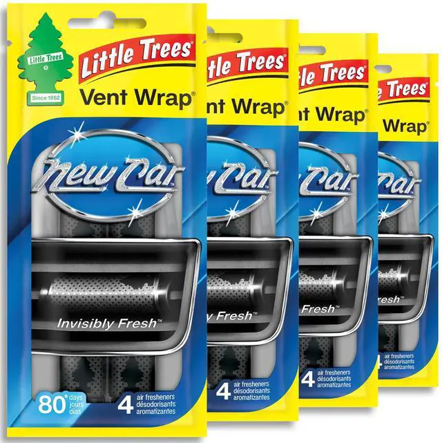 Main image of Car Air Freshener | Vent Wrap Provides Long Lasting Scent, Invisibly Fresh | New Car Scent, 16 Air Fresheners