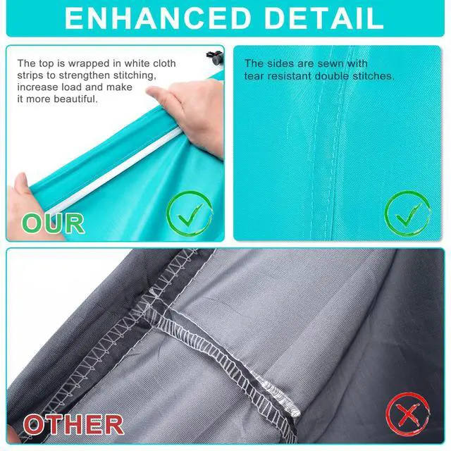 Alt view image 2 of 7 - 2 Pack XL Travel Laundry Bag, Machine Washable Dirty Clothes Organizer with Drawstring,Large Enough to Hold 4 Loads of Laundry, Easy Fit a Laundry Hamper or Basket Travel Essentials 24" x 36"