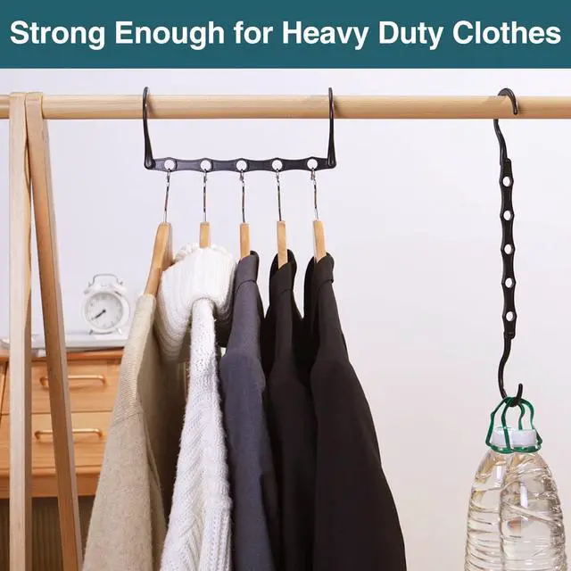 Alt view image 7 of 7 - 6 Pack-Closet-Organizers-and-Storage, Magic-Hangers-Space-Saving-for-Clothes, Closer-Organizer-for-Closet-Organization, Space-Saver-Hanger-Organizer-for-Multipurpose, Dorm-Room-Essentials