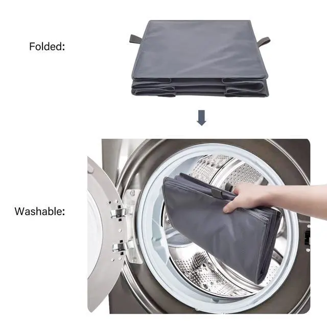 Alt view image 7 of 7 - 3-Shelf Hanging Closet Organizer and Storage, Collapsible Hanging Closet Shelves, Hanging Organizer for Closet & RV, Gray, 29 ½" H X 12" W X 12" D, 1-Pack