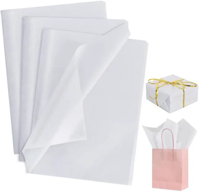 Main image of 100 Sheets White Tissue Paper Bulk for Gift Wrapping and Gift Bags