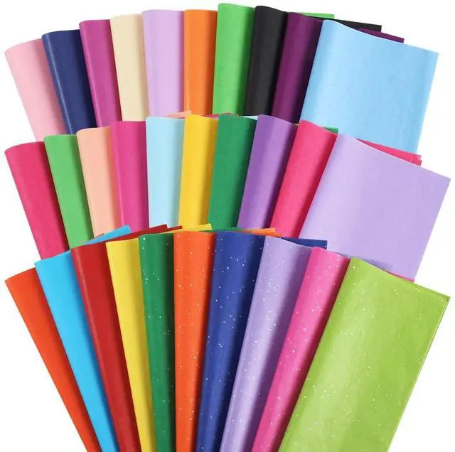 Main image of 150 Sheets Tissue Paper, 14x20 Inch Tissue Paper for Gift Bags 30 Colors Gift Wrap Supplies Bulk for Crafts Party Decorations Art Projects