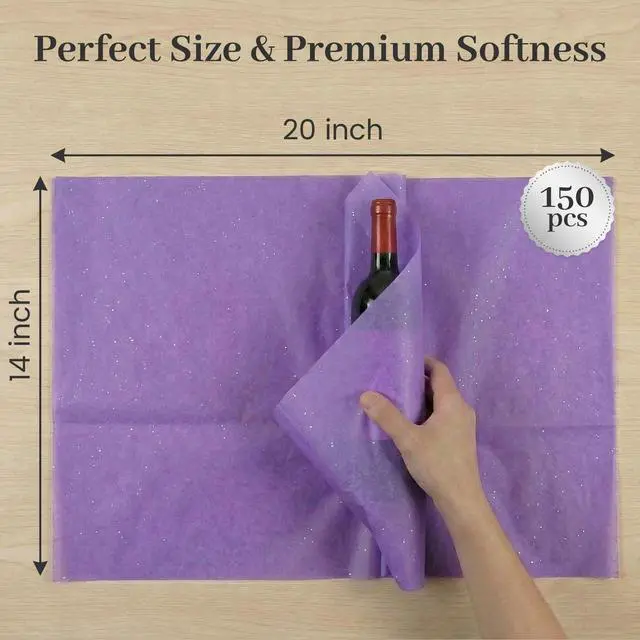 Alt view image 4 of 7 - 150 Sheets Tissue Paper, 14x20 Inch Tissue Paper for Gift Bags 30 Colors Gift Wrap Supplies Bulk for Crafts Party Decorations Art Projects