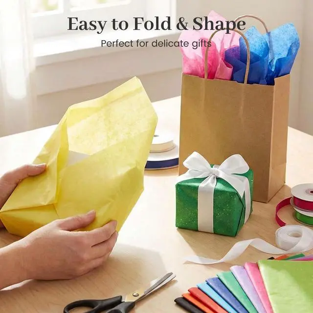 Alt view image 5 of 7 - 150 Sheets Tissue Paper, 14x20 Inch Tissue Paper for Gift Bags 30 Colors Gift Wrap Supplies Bulk for Crafts Party Decorations Art Projects