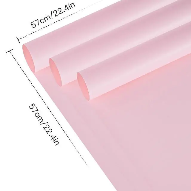 Alt view image 2 of 5 - 20 Sheets Flower Wrapping Paper, Waterproof Floral Bouquet Wrapping Paper, Florist Supplies Packaging for Birthday, Party, Wedding and DIY Crafts - Pink