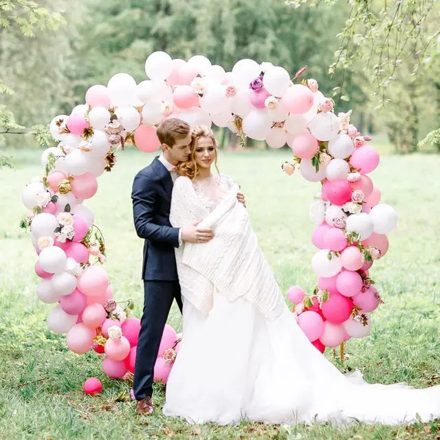 Alt view image 4 of 7 - White Balloons 129pcs Different Sizes 18 12 10 5 Inch for Garland Arch, Latex Balloon for Engagement Wedding Anniversary Birthday Party Baby Shower Decoration