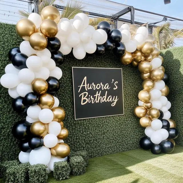 Alt view image 7 of 7 - White Balloons 129pcs Different Sizes 18 12 10 5 Inch for Garland Arch, Latex Balloon for Engagement Wedding Anniversary Birthday Party Baby Shower Decoration