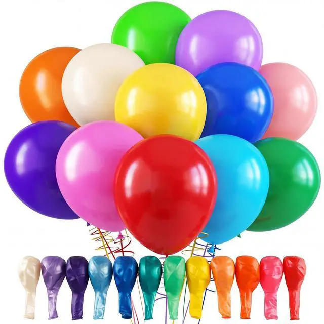 Main image of Rainbow Balloons, 120pcs Party Balloons for Birthday Baby Shower Graduation Anniversary Wedding Party Supplies Garland Arch Decoration,12 Inches, Assorted Color