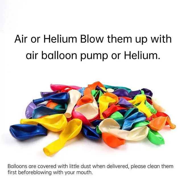 Alt view image 3 of 7 - Rainbow Balloons, 120pcs Party Balloons for Birthday Baby Shower Graduation Anniversary Wedding Party Supplies Garland Arch Decoration,12 Inches, Assorted Color