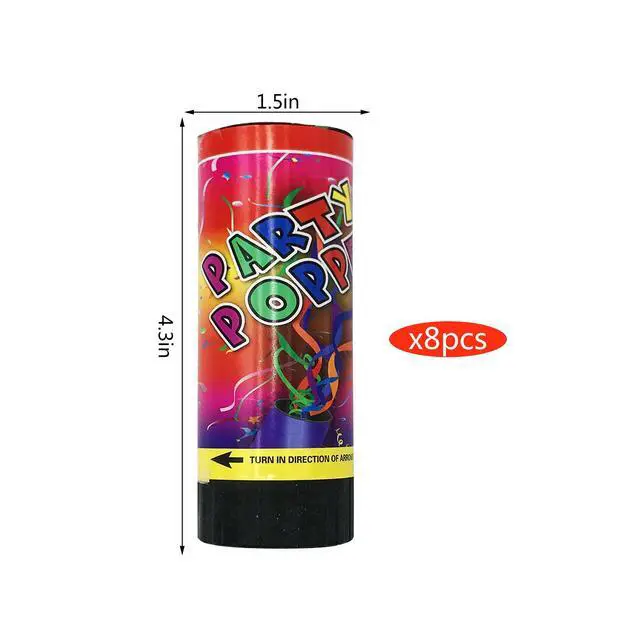 Alt view image 2 of 6 - Confetti Poppers Cannons for Wedding Birthday Graduation Baby Shower Kids Fun Party Supplies Decorations and Favors (Colorful)