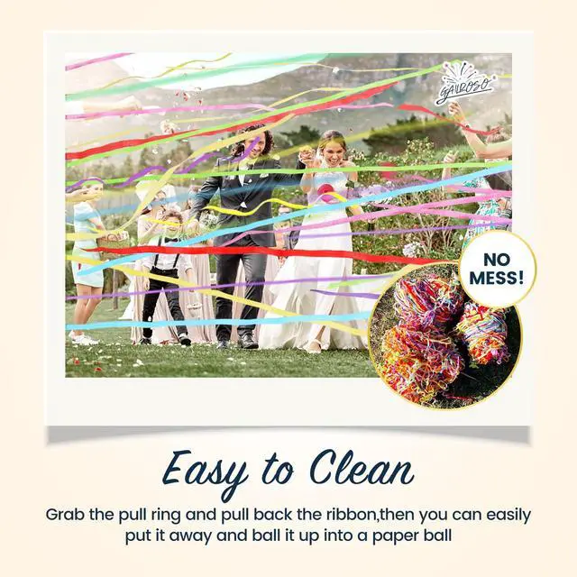 Alt view image 4 of 6 - 12Pack No Mess Streamers,Color Mix Hand Throw Streamers Poppers,No Mess Confetti Poppers for Wedding,Birthday,Party Celebrations,Graduation,Party Favors Shows
