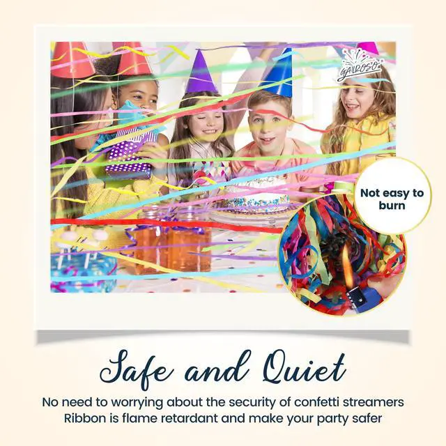 Alt view image 5 of 6 - 12Pack No Mess Streamers,Color Mix Hand Throw Streamers Poppers,No Mess Confetti Poppers for Wedding,Birthday,Party Celebrations,Graduation,Party Favors Shows