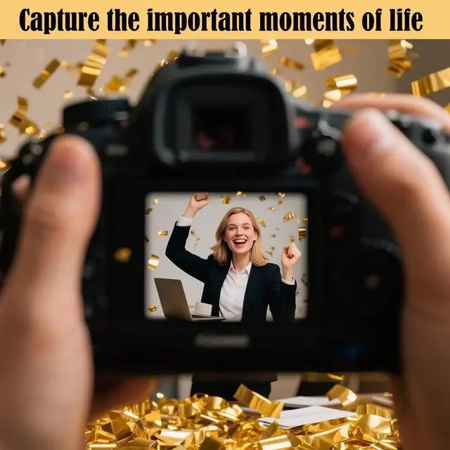 Alt view image 6 of 7 - 5-Pack Gold Confetti Poppers, 12-Inch Recyclable Confetti Cannons for Weddings, Birthdays, Graduations, and Festive Gatherings.