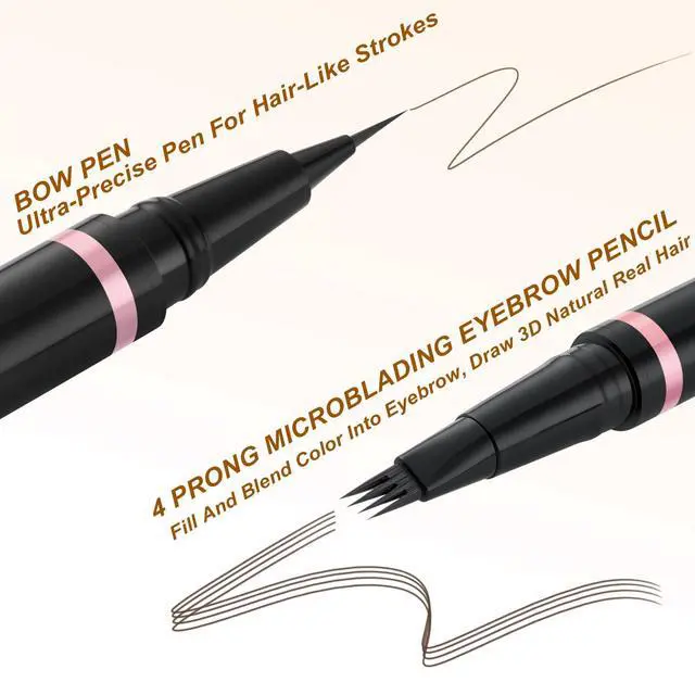 Alt view image 3 of 7 - Eyebrow Pen Makeup Kit, with Waterproof Eyebrow Pencil, Eyeliner, Pomade, and Brow Brush, Smudge-Proof and Long Lasting, Create Full and Natural Brows, Dark Brown