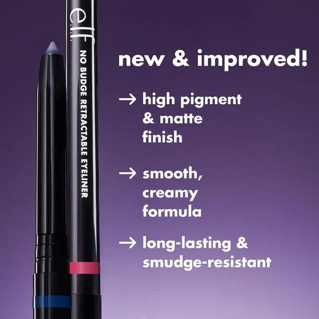 Alt view image 2 of 7 - No Budge Retractable Eyeliner, Creamy, Ultra-Pigmented & Waterproof, Creates Bold & Defined Lines, Vegan & Cruelty-Free, Coffee