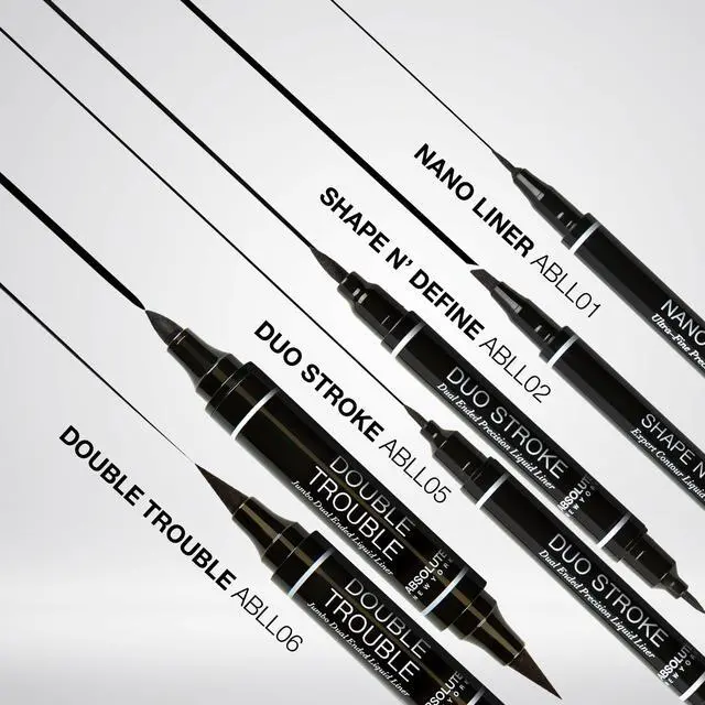 Alt view image 3 of 7 - Double Trouble Liner Super Slim Angled Tip Double Ended Liner