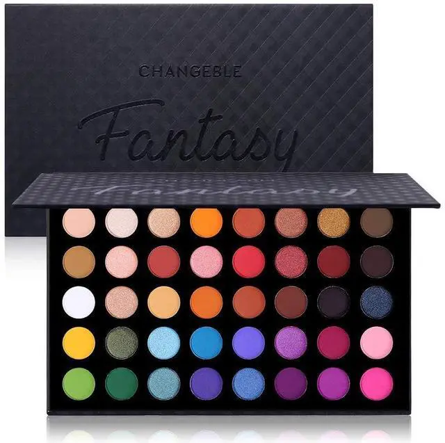 Main image of Highly Pigmented Eye Makeup Palette, Matte Shimmer Metallic Eyeshadow Pallet Long Lasting Blendable Natural Colors Make Up Eye Shadows Cosmetics Gift Kit