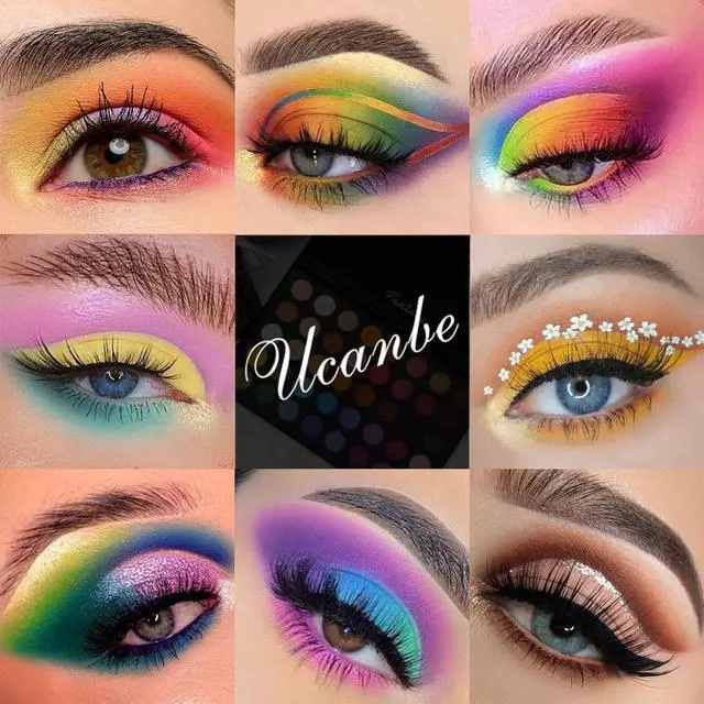 Alt view image 5 of 7 - Highly Pigmented Eye Makeup Palette, Matte Shimmer Metallic Eyeshadow Pallet Long Lasting Blendable Natural Colors Make Up Eye Shadows Cosmetics Gift Kit