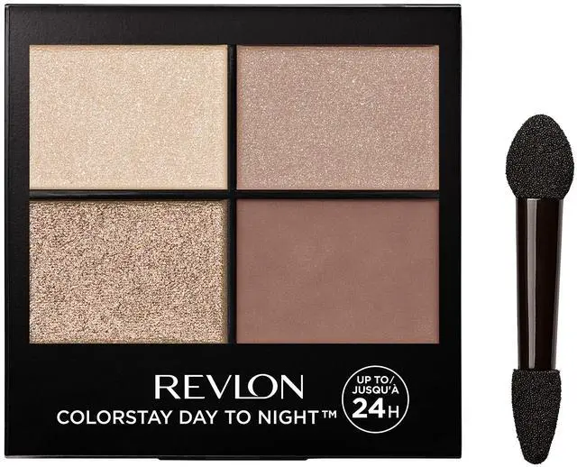 Main image of ColorStay Day to Night Eyeshadow Quad, Longwear Shadow Palette with Transitional Shades and Buttery Soft Feel, Crease & Smudge Proof, 500 Addictive, 0.16 oz