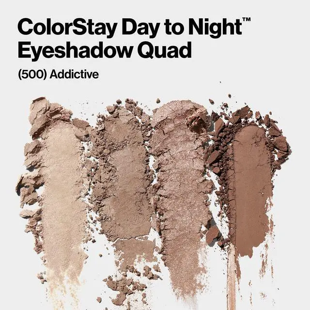 Alt view image 2 of 7 - ColorStay Day to Night Eyeshadow Quad, Longwear Shadow Palette with Transitional Shades and Buttery Soft Feel, Crease & Smudge Proof, 500 Addictive, 0.16 oz