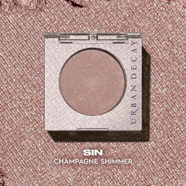 Alt view image 5 of 7 - 24/7 Longwear Eyeshadow Single - High-Pigment Eye Shadow Compact, Smooth & Blendable Color, Up to 12HR Wear, Crease-free Makeup - Sin (champagne shimmer)