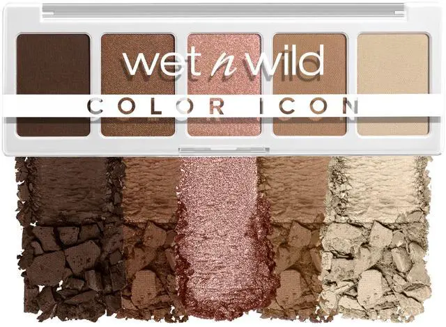 Main image of Color Icon Eyeshadow Makeup 5 Pan Palette, Matte, Shimmer, Metallic, Long Wearing, Rich Buttery Pigment, Cruelty Free - Walking On Eggshells