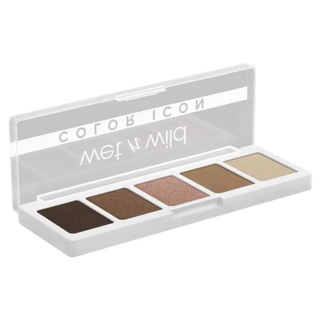 Alt view image 5 of 7 - Color Icon Eyeshadow Makeup 5 Pan Palette, Matte, Shimmer, Metallic, Long Wearing, Rich Buttery Pigment, Cruelty Free - Walking On Eggshells