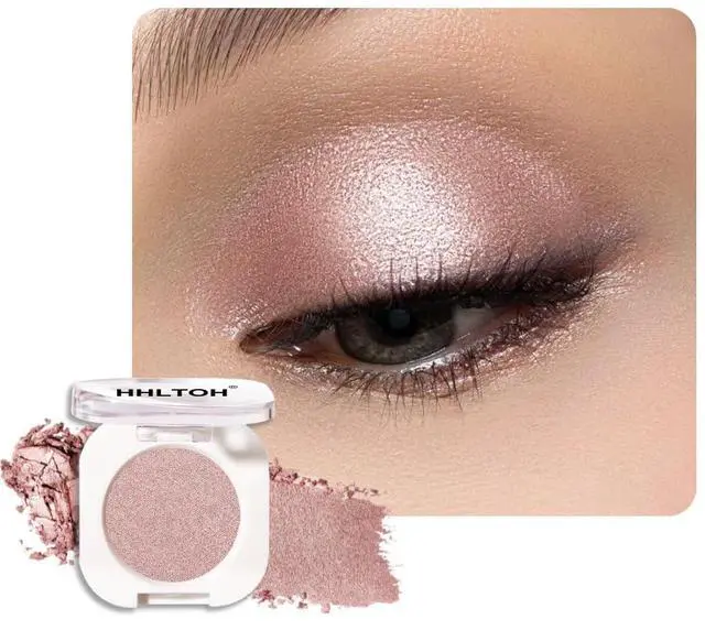 Main image of Champagne Shimmer Cream Eyeshadow, Light Gold Sheer Metallic Glow Glitter Eye Shadow for Mature Skin, Lightweight Blendable, Subtle Shimmer, Crease-Proof, Vegan & Cruelty-Free Sombras para Ojos