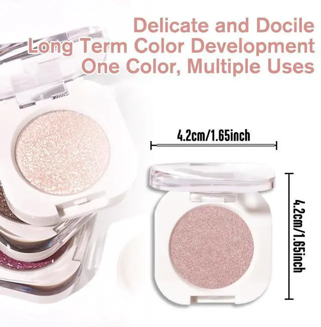 Alt view image 5 of 7 - Champagne Shimmer Cream Eyeshadow, Light Gold Sheer Metallic Glow Glitter Eye Shadow for Mature Skin, Lightweight Blendable, Subtle Shimmer, Crease-Proof, Vegan & Cruelty-Free Sombras para Ojos