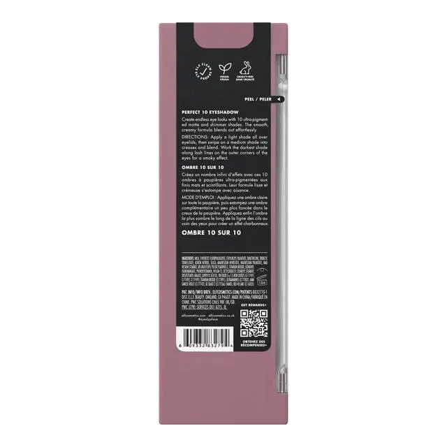 Alt view image 5 of 5 - Perfect 10 Eyeshadow Palette, Ten Ultra-pigmented Shimmer & Matte Shades, Vegan & Cruelty-free, Nude Rose Gold (Packaging May Vary)