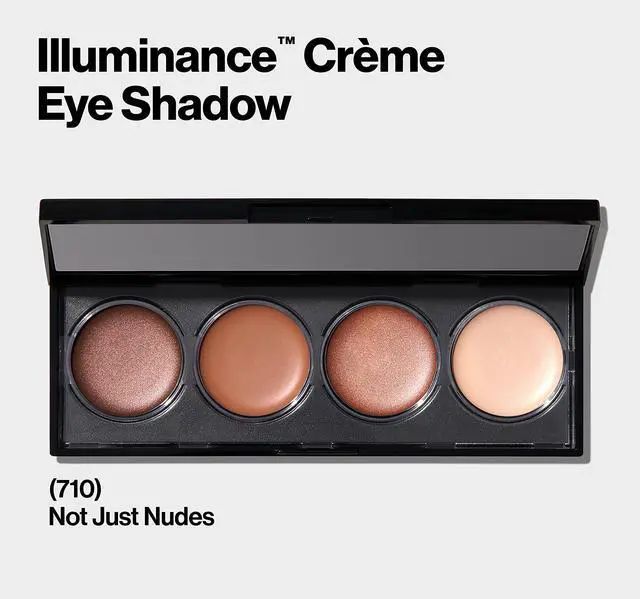 Alt view image 2 of 6 - Crème Eyeshadow Palette, Illuminance Eye Makeup with Crease- Resistant Ingredients, Creamy Pigmented in Blendable Matte & Shimmer Finishes, 710 Not Just Nudes, 0.12 Oz