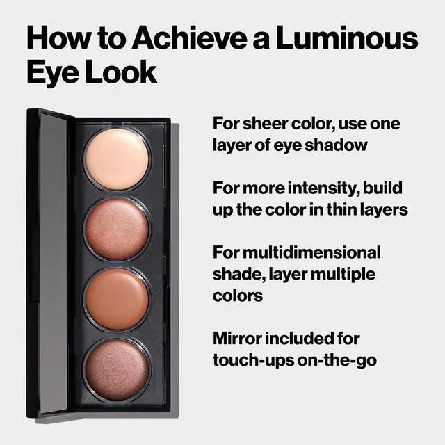 Alt view image 5 of 6 - Crème Eyeshadow Palette, Illuminance Eye Makeup with Crease- Resistant Ingredients, Creamy Pigmented in Blendable Matte & Shimmer Finishes, 710 Not Just Nudes, 0.12 Oz
