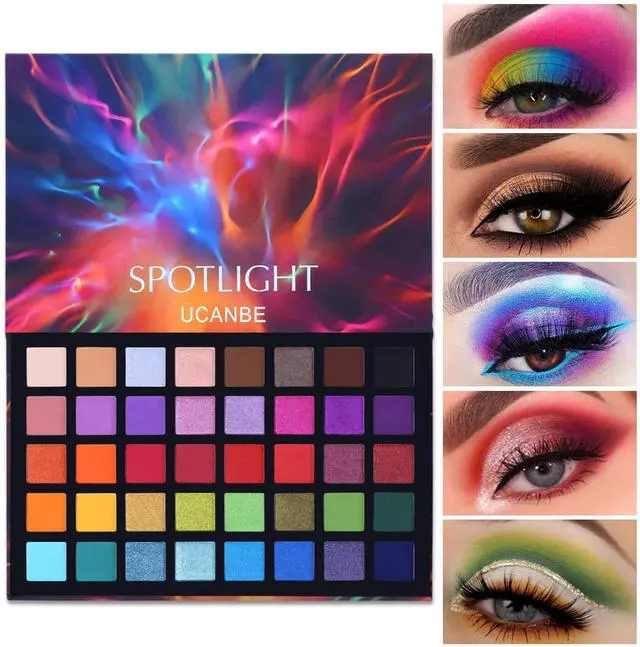 Main image of Spotlight Eyeshadow Palette Professional 40 Color Eye Shadow Matte Shimmer Makeup Pallet Highly Pigmented Colorful Powder Long Lasting Waterproof Eye Shadow
