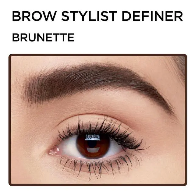 Alt view image 4 of 7 - Makeup Brow Stylist Definer Waterproof Eyebrow Pencil, Ultra-Fine Mechanical Pencil, Draws Tiny Brow Hairs and Fills in Sparse Areas and Gaps, Brunette, 0.003 Ounce (1 Count)