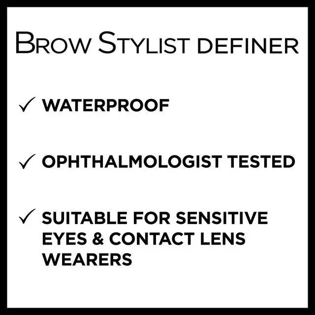 Alt view image 5 of 7 - Makeup Brow Stylist Definer Waterproof Eyebrow Pencil, Ultra-Fine Mechanical Pencil, Draws Tiny Brow Hairs and Fills in Sparse Areas and Gaps, Brunette, 0.003 Ounce (1 Count)