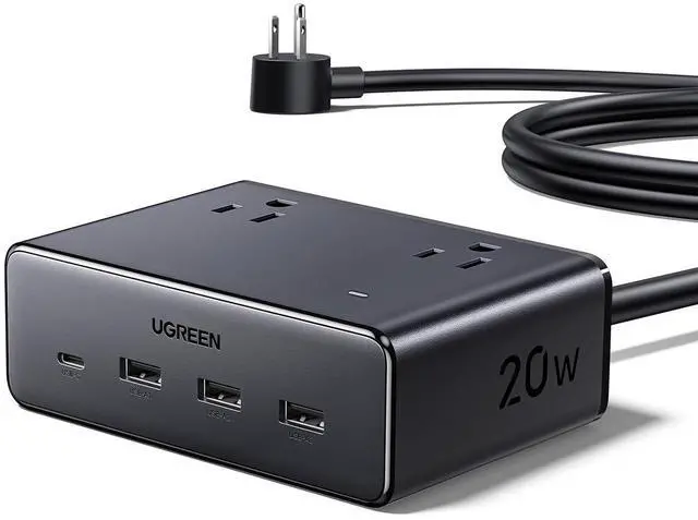 Main image of Cruise Approved Power Strip Non Surge Protector with 20W USB C PD Charging, 8 Outlet Cruise Ship Travel Essentials with 5FT Extension Cord, TUV Listed